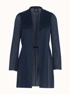 AKRIS Long Jacket Cardigan Style In Cotton Voile -AKRIS Sales Store 2019001 6628 00 092361 079 e