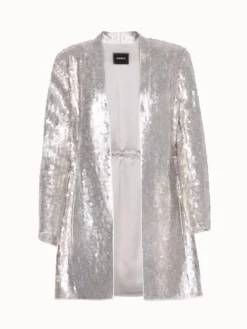 AKRIS Long Jacket In Silk With Sequins -AKRIS Sales Store 2019017 6640 00 002338 031 e
