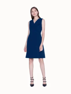 AKRIS Dress In Wool Double Face Wrap Style -AKRIS Sales Store 20190618 1070 e CC477 r