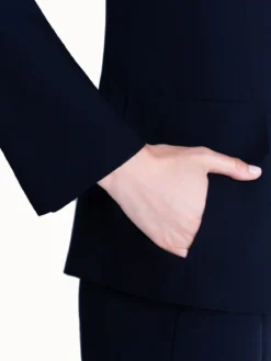 AKRIS Jacket In Cool Wool Polyester With Peak Lapel -AKRIS Sales Store 20190620 063 e