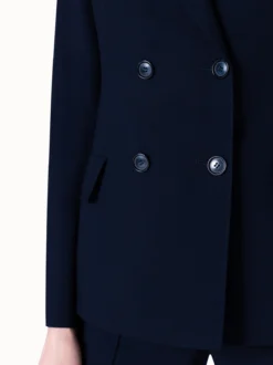 AKRIS Jacket In Cool Wool Polyester With Peak Lapel -AKRIS Sales Store 20190620 064 e