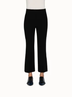 AKRIS Cropped Flared Double Face Wool Pants
