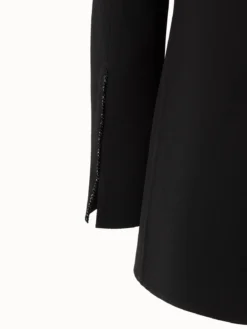 AKRIS Long Double Face Wool Jacket With Swarovski Trim -AKRIS Sales Store 20200625 0022225