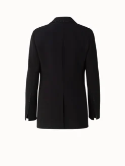 AKRIS Long Double Face Wool Jacket With Swarovski Trim -AKRIS Sales Store 20200625 0026