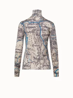 AKRIS Cashmere Silk Jersey Vintage St. Gallen Map Print -AKRIS Sales Store 2101135322021423039 20210122 00024 e