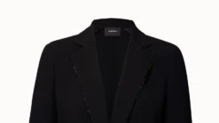 AKRIS Long Double Face Wool Jacket With Swarovski Trim -AKRIS Sales Store 3 863100016773009 20200722 scaled