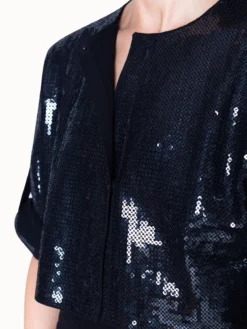 AKRIS Short Sequin Jacket With Silk Lining 16 AKRIS Short Sequin Jacket With Silk Lining -AKRIS Sales Store 445887
