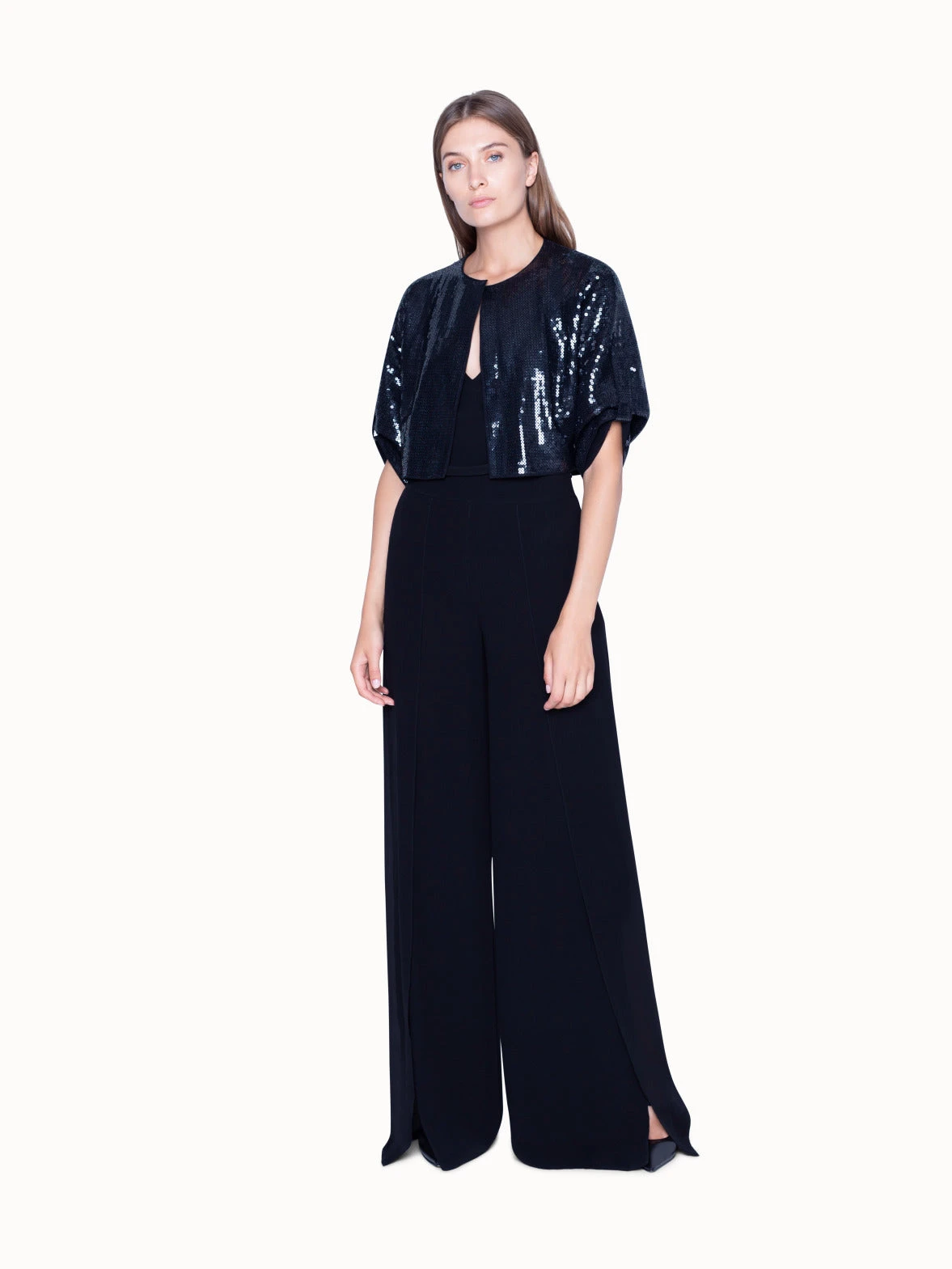 AKRIS Short Sequin Jacket With Silk Lining 2 AKRIS Short Sequin Jacket With Silk Lining - Image 2