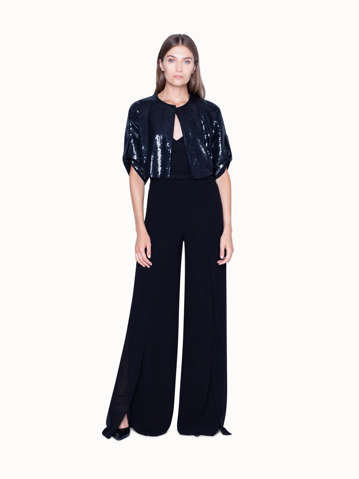 AKRIS Short Sequin Jacket With Silk Lining 4 AKRIS Short Sequin Jacket With Silk Lining - Image 4