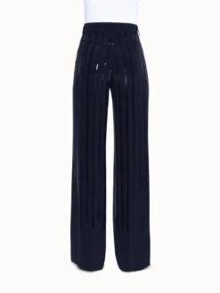 AKRIS Wide Leg Sequin Striped Pants -AKRIS Sales Store 447354