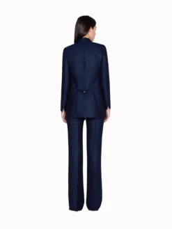 AKRIS Long Jacket In Lurex Cool Wool -AKRIS Sales Store 454854
