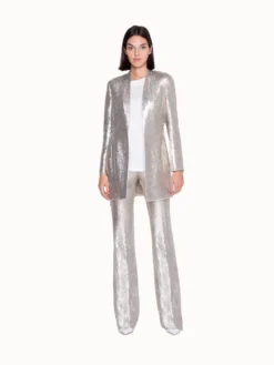 AKRIS Long Jacket In Silk With Sequins -AKRIS Sales Store 481716