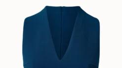 AKRIS Double Face Wool Crêpe V-Neck Sheath Dress -AKRIS Sales Store 506116 scaled