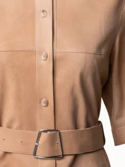 AKRIS Leather Polo Shirtdress -AKRIS Sales Store 506359