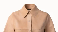 AKRIS Leather Polo Shirtdress -AKRIS Sales Store 506360 scaled