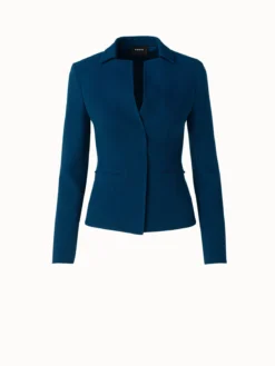 AKRIS Fleece Wool Crêpe Double Face Jacket