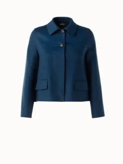 AKRIS Cropped Cashmere Double Face Jacket