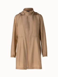 AKRIS Silk Taffeta Parka