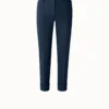 AKRIS Cuffed Cotton Poplin Ankle Length Pants