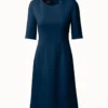 AKRIS Double Face Wool Crêpe Sheath Dress