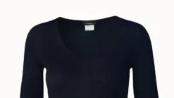 AKRIS Ribbed V-Neck Cotton Silk Sweater -AKRIS Sales Store 538185 scaled