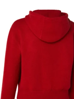 AKRIS Cropped Cashmere Piqué Hoodie Pullover -AKRIS Sales Store 539497