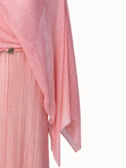 AKRIS Belted Lace Dress With Detachable Cape Scarf -AKRIS Sales Store 549955