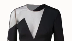 AKRIS Semi-Sheer Cutout Silk Crêpe Sheath Dress -AKRIS Sales Store 550273 scaled