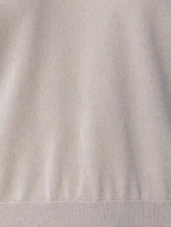 AKRIS Cropped Cotton Silk Lurex Knit Hoodie -AKRIS Sales Store 550413