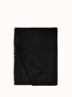 AKRIS Cashmere Silk Scarf With Fringe