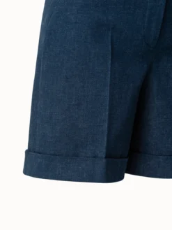 AKRIS Florentina Cotton Denim Shorts -AKRIS Sales Store 554024