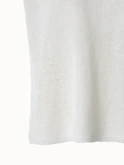 AKRIS Linen Polyamide Rib Cap Sleeve Knit -AKRIS Sales Store 554240