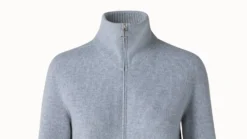 AKRIS Cashmere Pique Zip Cardigan -AKRIS Sales Store 554342 scaled