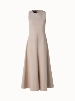 AKRIS Cotton Twill Full Skirt Dress