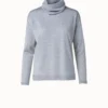 AKRIS Cashmere Silk Knit With Detachable Turtleneck