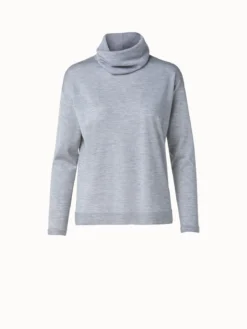 AKRIS Cashmere Silk Knit With Detachable Turtleneck