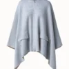 AKRIS Reversible Bi-color Cashmere Double Face Cape