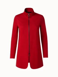AKRIS Long Cashmere Jersey Jacket