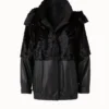 AKRIS Silk Lamb And Nappa Leather Blouson Jacket