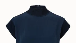 AKRIS Knit Capsleeve Tunic With Silk Front -AKRIS Sales Store 573822 scaled