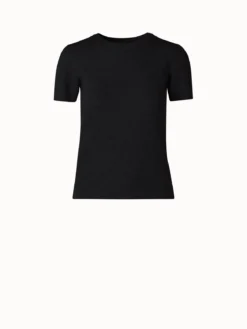 AKRIS Cashmere Silk Short Sleeve Pullover