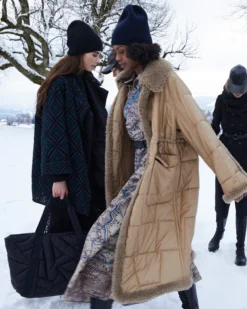 AKRIS Wool Mousseline Vintage St. Gallen Map Print Dress -AKRIS Sales Store 584359