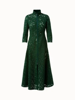 AKRIS Long Dress Second Glance Embroidery