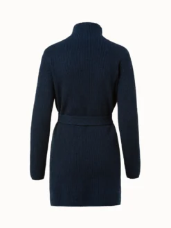 AKRIS Structured Cashmere Rib Belted Turtleneck -AKRIS Sales Store 601975