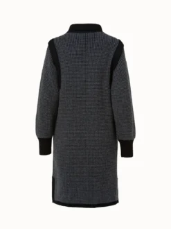 AKRIS Two Tone Trapezoid Stitch Long Cardigan -AKRIS Sales Store 602004