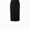 AKRIS Wool Stretch Rib Skirt