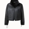 AKRIS Short Lamb Nappa Leather Quilted Jacket