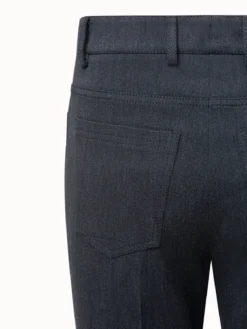 AKRIS Pants In Cotton Denim With Pockets -AKRIS Sales Store 602509