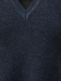 AKRIS Wool Stretch Rib V-neck Tunic -AKRIS Sales Store 602790