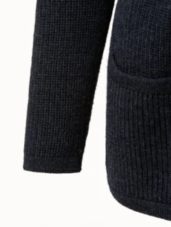 AKRIS Wool Stretch Long Belted Cardigan -AKRIS Sales Store 602824